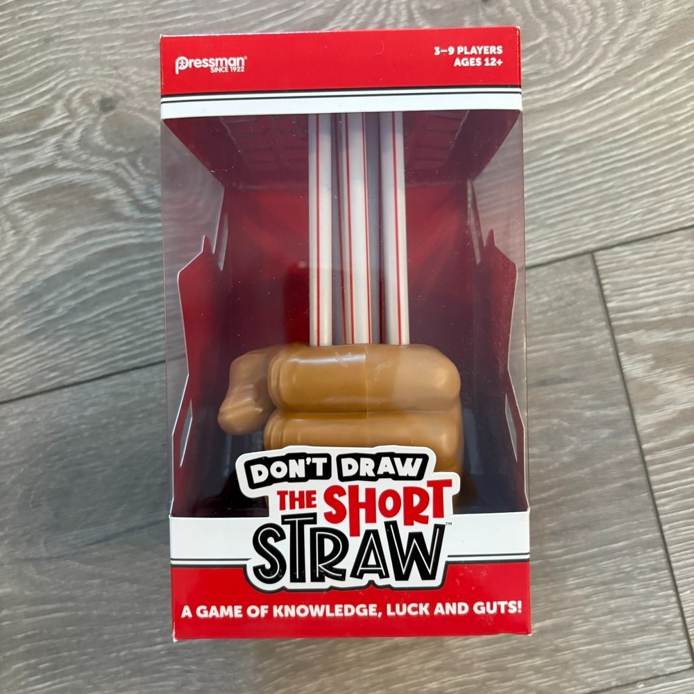 Pressman Toy "Don't Draw the Short Straw‎ A Game of Knowledge Luck And Guts